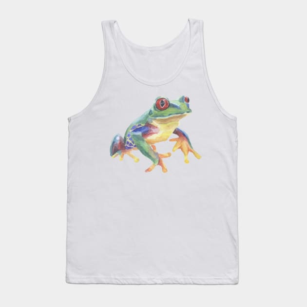 Tropical green frog Tank Top by Clariisa